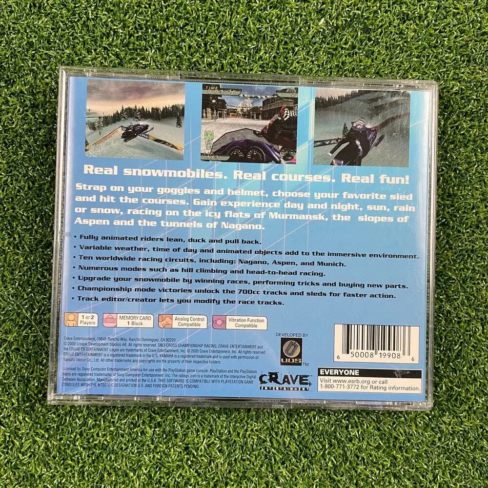 Sno Cross Championship Racing (Sony PlayStation 1) PS1 Complete CIB